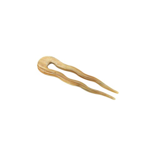 Marycrafts Simple Wavy Buffalo Horn Hair Accessories Hair Fork Hairfork, Hair Pins Handmade 4.92" (Multicolor 5)