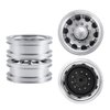 RC-Hub 4pcs Aluminum Alloy Rear Wheel Rims for 1/14 Tamiya Trailer Tractor Truck RC Car