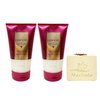 Bath & Body Works Luminous 2 Pack Exfoliating Glow Body Scrub Gift Set with a Creamy Rose Bar Soap - Full Size
