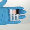 COSIDEA 10pcs 3ml empty lip gloss tubes with wand 0.1OZ Round mini Pink lipgloss tube container for DIY cosmetics packing