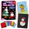 Creative Foil Art Kit for Kids - Christmas Themed Craft Set with 90 Foil Sheets & 32 Pages - Fun DIY Activity for Kids Ages 3-9 - Perfect Holiday Gift, Mess-Free Crafting & Creative Play