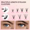 Lash Extension Kit, PITHER 280 PCS 30D 40D Lash Clusters DIY Eyelash Extension Kit with Lash Bond and Seal Waterproof, Lash Remover for Lash Extensions Individual Lashes Kit Beginners 9-16mm