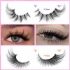 Cat Eye Lashes Fairy Eyelashes Wispy Fluffy False Eyelashes Fox Strip Fake Eyelashes 5 Styles Mixed Fluffy Mink Lashes with Long Tail Eye Lashes Pack 5 Pairs
