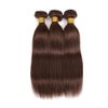 Chocolate Brown Bundles Color #4 Straight Human Hair Bundles Brazilian Color #4 Bundles Human Hair Weave 3 Bundles 18 20 22 Inch Dark Brown Straight Bundles Remy Hair Extensions