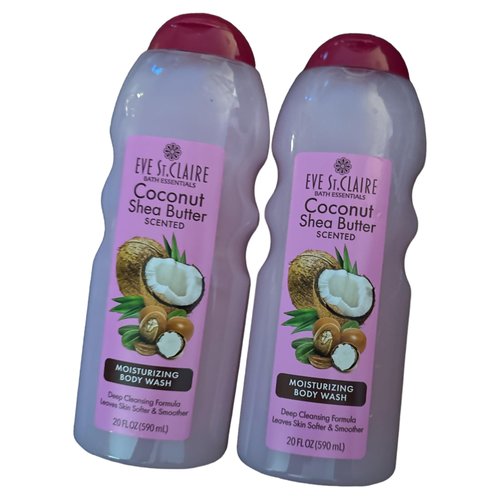 Generic 2-Pcs Eve St. Claire Coconut Shea Butter Moisturizing Body Wash, 2 Pack, Pink