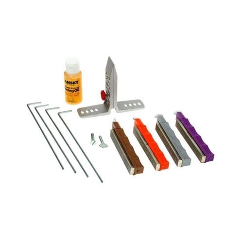 Lansky 4-Stone Deluxe Diamond System | Precision Knife Sharpening Kit