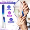 3Pcs Crystal Glass Nail Files for Natural Nails - Professional Nail Files for Acrylic Nails Artificial Nail Tools Nail File Set Cuticle Pusher - Manicure Supplies Nail Care Pedicure Tools for Feet