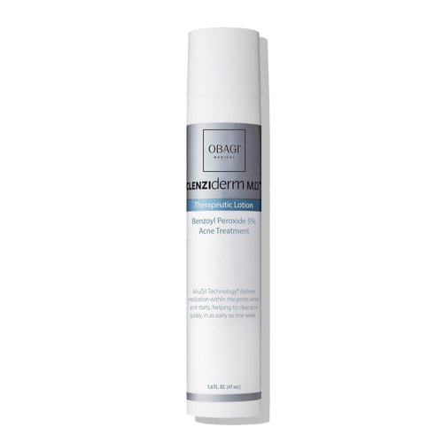 Obagi CLENZIderm M.D. Therapeutic Lotion – Lightweight Acne Treatment with 5% Benzoyl Peroxide (BPO) – 1.6 oz