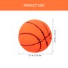 LOGOFUN 5pcs Squeaky Dog Ball Latex Rubber Squeaky Dog Toys Basketball Shape Dog Chew Toy for Small Middle Dogs Puppies