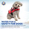 Paws Aboard Dog Life Jacket - Keep Your Canine Safe with a Neoprene Life Vest - Designer Life Jackets - Perfect for Swimming and Boating - Red, XX-Small