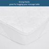 2-Piece Waterproof Massage Table Sheet Set, Extra Soft, Cushy, for Massage Tables, Includes Massage Fitted Sheet and Face Rest Cover, White