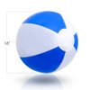 ArtCreativity 16 Inch Blue & White Beach Balls for Kids, Pack of 12, Inflatable Summer Toys for Boys and Girls, Decorations for Hawaiian, Beach, and Pool Party, Beach Ball Party Favors