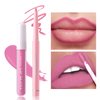 Clubday 3 Matte Long wearing Lipstick and Lip Liner Set, Liquid Makeup Sets Non-Stick Cup Waterproof Lipstick-01