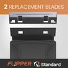 FL!PPER Flipper Standard Aquarium Scraper Replacement Blades for Fish Tank Cleaning Kits – Stainless Steel Replacement Blades for Glass Tanks – Aquarium Cleaner Blades, 2 Pack