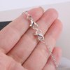 Double Opening Lobster Clasps Closure, 2 Pcs Necklace Bracelet Extender Clasps S925 Sterling Silver Neckalce Clasps with Jump Ring Connectors for Bracelet Anklet DIY Jewelry Finding Supplies (Silver)