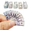 PRETTYLIFE Miniature Dollhouse Scene Model 500 Pieces Mini Dollar Bill Prop Set for 1:12 Mini Dollhouse Decoration
