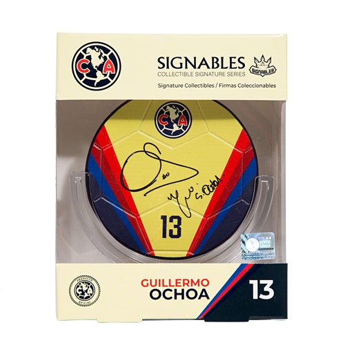 Signables Premium - America Club Guillermo Ochoa - Digitally Autographed Sports Memorabilia - Small Signed Sports Collectible Figurines - Unique Football Figures