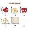 12 Pieces Red Gold Casino Centerpiece Sticks, Casino Party Decorations, Poker Theme Party Decor, Card Game Theme Las Vegas Scene Birthday Party Decoration Supplies
