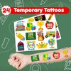 48 PCS 100 Days of school 24PCS 100 Days Temporary Temporary Tattoos Sticker 24PCS Slap Bracelets Perfect for Themed Birthday Party Favors Baby Showers or Classroom Rewards Ideal Decor and Gifts