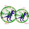 Miruwtog 4th Birthday Decorations For Boys,Roar Im 4 Dinosaur Party Decorations,Four Rex Fourth Dinosaur Birthday,Dino Four Birthday Party Decorations,