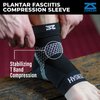 Zensah Plantar Fasciitis Sleeve - Relieve Heel Pain, Arch Support, Reduce Swelling - Compression Foot Sleeve, Plantar Fasciitis Sock (White, Medium)