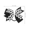 Healeved 4PCS Soccer Hair Bows Soccer Hair Ties Elastic Soccer Hair Scrunchies Soccer Hair Bands Soccer Sports Hair Bow Soccer Hair Accessories for Girls