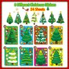 Christmas Stickers, Christmas Tree Stickers for Kids, 24 Sheets Christmas Crafts for Kids, Make Your Own Christmas Tree Stickers Christmas Gifts for Christmas Activities Games Party Favors Supplies