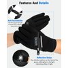 Aegend Lightweight Thin Running Gloves Touchscreen Anti-Slip Windproof Warm Finger Dexterity Gloves Liners Women Men Cycling Driving Texting Sports Working Activities Winter Spring Fall