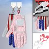 MUXSAM Golf Gloves Stretcher Holder Keeper Hanger Gloves Support Frame Golf Gloves Holder Rack Dryer Shaper Tool Accessories for Golfer Gloves Maintenance(1 Pair 2Pcs Red)