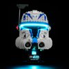 DALDED LED Lighting Kit for Lego Captain Rex Helmet 75349, LED Light Compatible with Lego 75349 Building Block Models (Not Include Lego Set)