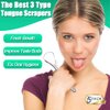 Tongue Scraper Cleaner for Adults Kids, 5 Pack 100% BPA Free Fresher Tongue Tools, Bad Breath Remove Reusable Stainless Steel Tounge Scrapper Set