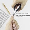 SG Nekoo Cuticle Nippers Professional Nail Cuticle Trimmer Sharp Slanted Straight Blades Cutters Scissors with Rubber Handle for Fingernails and Toenails (Black-2P)