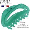 Camila Paris CP3079 French Hair Clip for Women, Green, Girls Hair Claw Clip Jaw Fashion Durable and Styling Hair Accessories for Women, Luxury Ladies Strong Hold No Slip Grip Clamp, Made in France