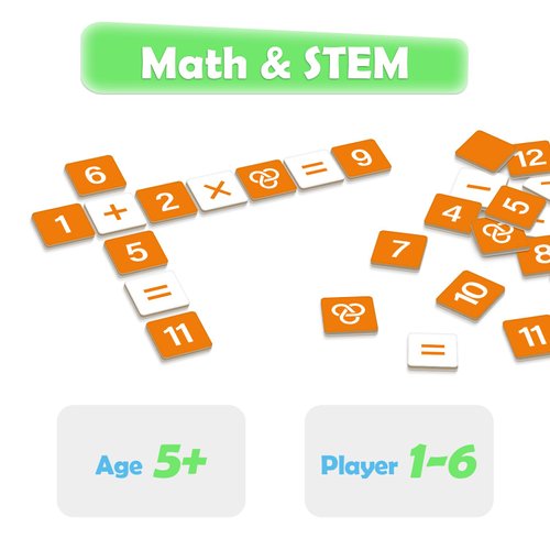 HugHush Math Games,Math Manipulatives,Addition Subtraction Multiplication Division Learning Games,Number Flash Cards,Card Board Games,Math Toys,Travel Games,Classroom Must Haves Learning Activities