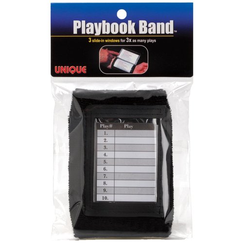 Unique Sports Youth Football Playbook Band Wristcoach,Black