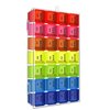 7 Days Pill Organizer Tablet Box Weekly Medication Case Daily AM Morning Noon PM Night Backup Container Compartments Detachable Dispenser (28 Compartments)