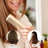 3 Pcs Bamboo Hair Comb, Wooden Comb for Women Men, Anti-Static Natural Bamboo Comb, Fine Tooth Wide Tooth Wood Combs Set for Straight Hair, Curly Hair, Beard
