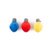 Midlee Plush Christmas Lights Dog Toy- Set of 3