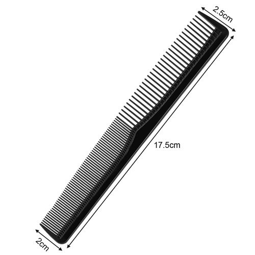 Boao 12 Pieces Hair Comb, Black Plastic Hairdressing Styling Combs, Fine Tooth Cutting Comb for Salon or Hotel Hair Care, Suits Most Kinds of Hair Types, Pocket Size, Unisex