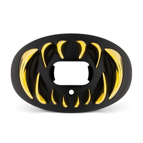 Battle Sports Chrome 3D Predator Oxygen Football Mouthguard - with a Convertible Strap, Superior Airflow & Better Performance, Maximum Protection & Breathability, Works with Braces