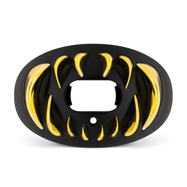 Battle Sports Chrome 3D Predator Oxygen Football Mouthguard - with a Convertible Strap, Superior Airflow & Better Performance, Maximum Protection & Breathability, Works with Braces