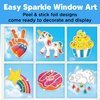 Creativity for Kids Easy Sparkle Window Art Kit - Paint and Decorate 7 DIY Suncatchers, Arts and Crafts for Kids Ages 6-8+, Activities for Kids, Rainbow Sprinkles