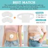 Gtube Button Covers Feeding Tube Pads Peritoneal Dialysis Abdominal G/Peg/Nephrostomy Tube Holder Resuable Absorbent Cotton Pads for Nursing Care (12 Pack)