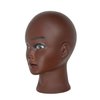 YTBYT Bald Mannequin Head Wig Head Professional Cosmetology Doll Head for Wig Making Displaying Wigs Eyeglasses with T-Pins (Brown Red)