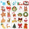 CHARLENT Christmas Temporary Tattoos for Kids - 74 Individually Sheets Christmas Tattoos for Kids Christmas Xmas Party Favors, Stocking Stuffer, Christmas Eve Gift