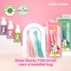 Snow Buddy Toki Kids Toothbrush for Ages 4-10, Extra-Soft Bristles, BPA Free (2 Pack) (Mint (2ea))