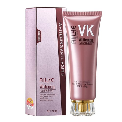 AILKE Brightening, Anti-Aging Face Cleanser, Oil Control, Clean Pores, Reduce Pimples, Won't Dry Out Skin, for All Skin Types Facial Cleanser, 4.2 oz (Pack of 1)