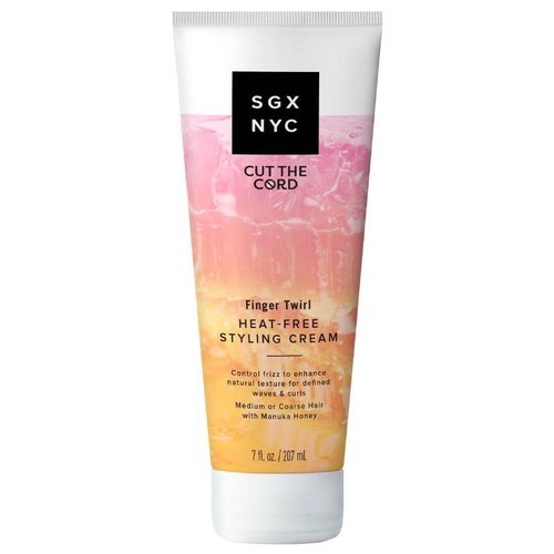 Generic SGX NYC Cut The Cord Finger Twirl Heat-Free Styling Cream, 7 Fl. Oz., Beige