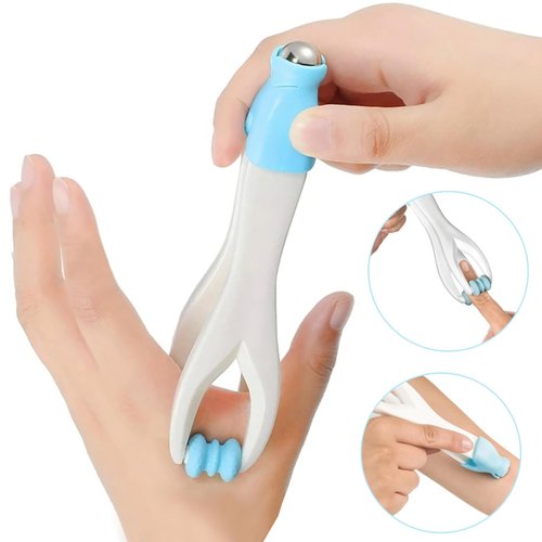 LURE Essentials Finger Massager for Fingers, Wrist, Palm, Forearm, Massage Roller for Carpal Tunnel, Tingling, Stiffness