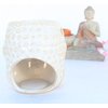 we pay your sales tax Aromatherapy Essential Oil Burner Warmer Ceramic Tea Light Holder Peaceful Buddha Shakyamuni Design